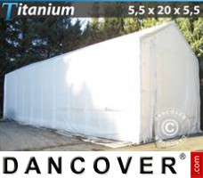 Zelthalle Titanium 5,5x20x4x5,5m, Weiß