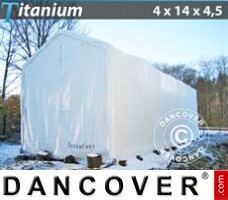 Zelthalle Titanium 4x14x3,5x4,5m, Weiß